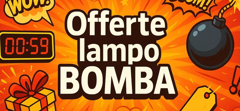 Offerte lampo BOMBA su Amazon per il 17/6: il meglio da 7,99€