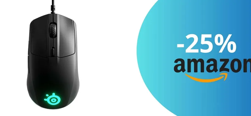 Mouse da Gaming leggero e preciso con sensore ottico avanzato: lo sconto da urlo