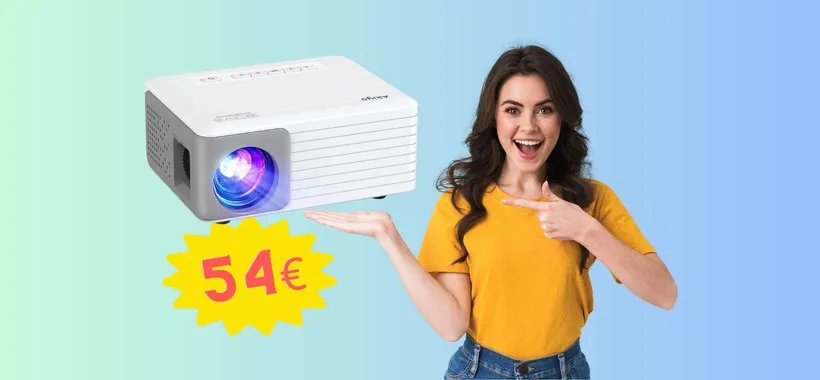 Proiettore portatile MINI anche nel PREZZO, solo 54€ su Amazon