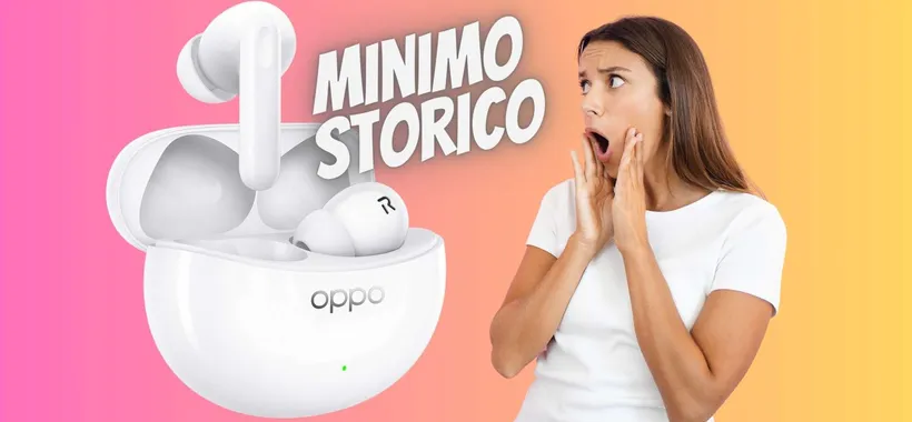 OPPO Enco Air3 Pro al MINIMO STORICO solo su Amazon (offerta a tempo)