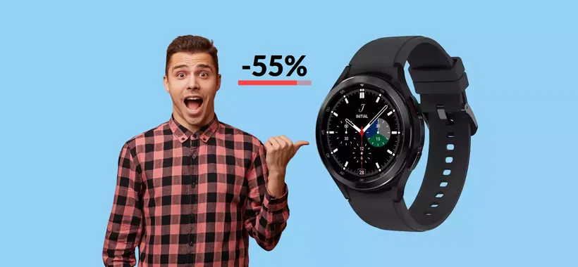 Samsung Galaxy Watch 4 Classic, oggi a meno di METÀ prezzo