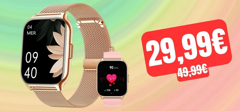 Con questo smartwatch economico rispondi alle chiamate: costa solo 29,99€