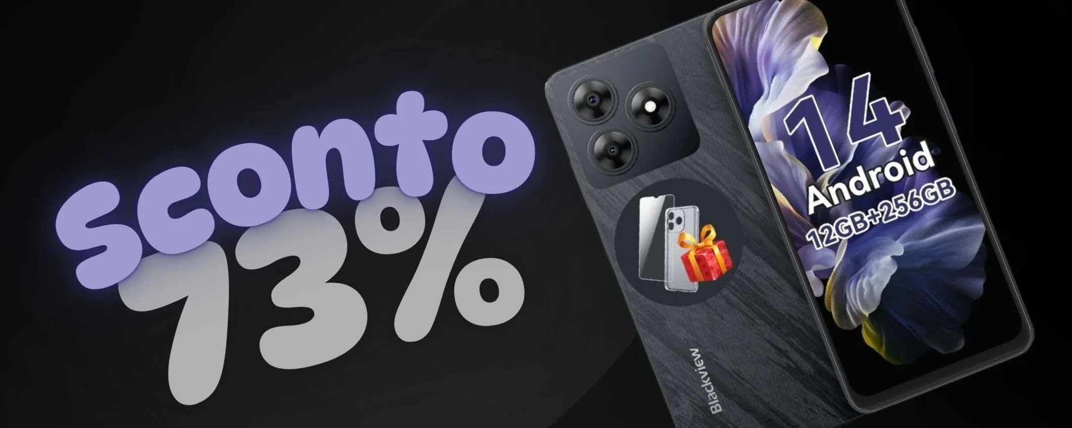 Solo 99€, sconto WOW del 73%: smartphone con 256GB, display 90Hz e 5000 mAh