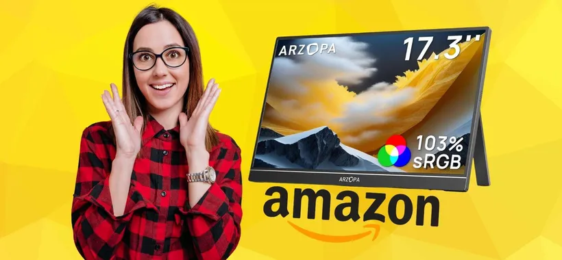 Lavora in qualsiasi posto come a casa con il monitor portatile ARZOPA da 17,3"