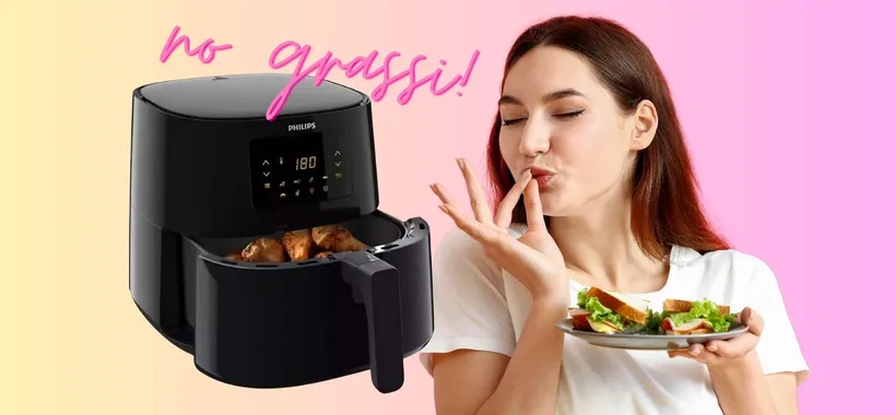 Friggitrice ad aria Philips Airfryer 14 in 1: cucina con il 90% in meno di grassi