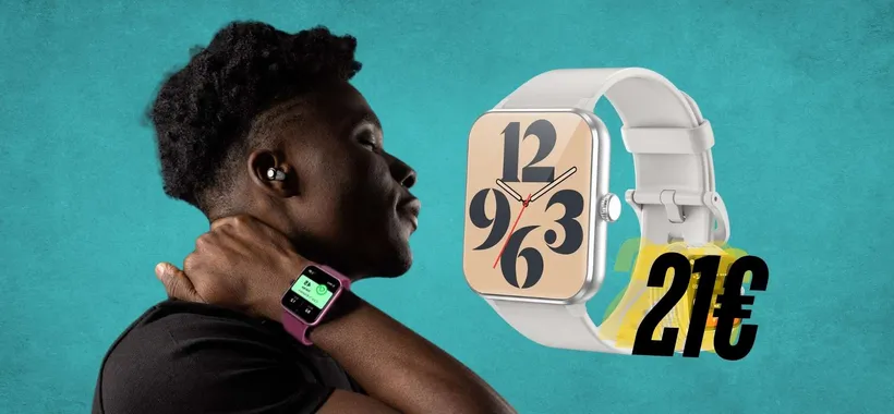 Smartwatch con tante funzioni e possibilità di chiamate a soli 21€ su Amazon