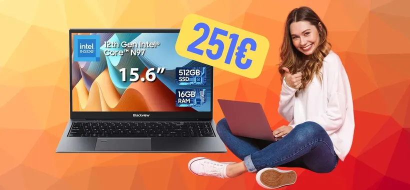 AceBook 8: portatile da 15,6" con 16GB di RAM e SSD da 512GB a 251€