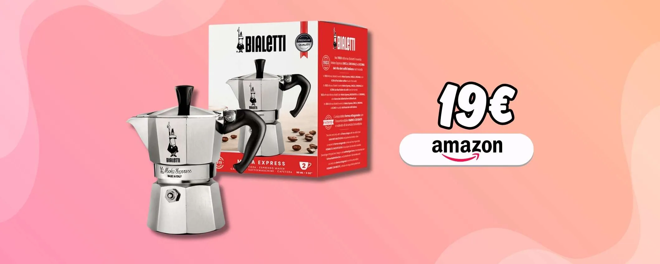 Non puoi non avere una Moka in casa: compra la Bialetti a 19€ su Amazon