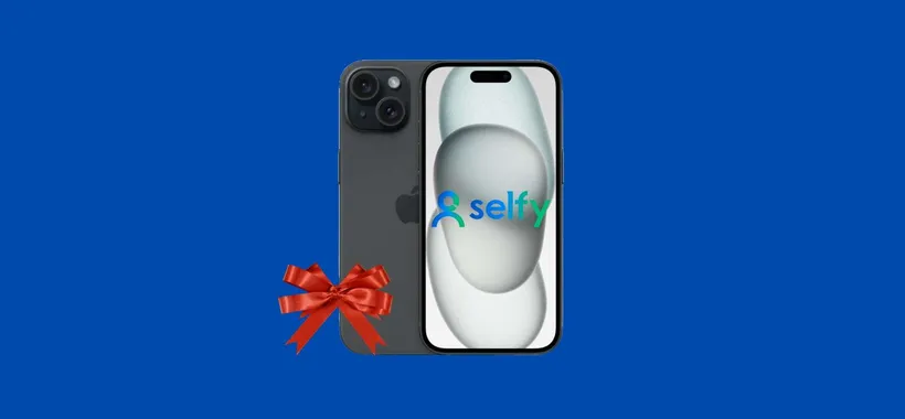 Apri SelfyConto e scopri come richiedere un iPhone 15 GRATIS