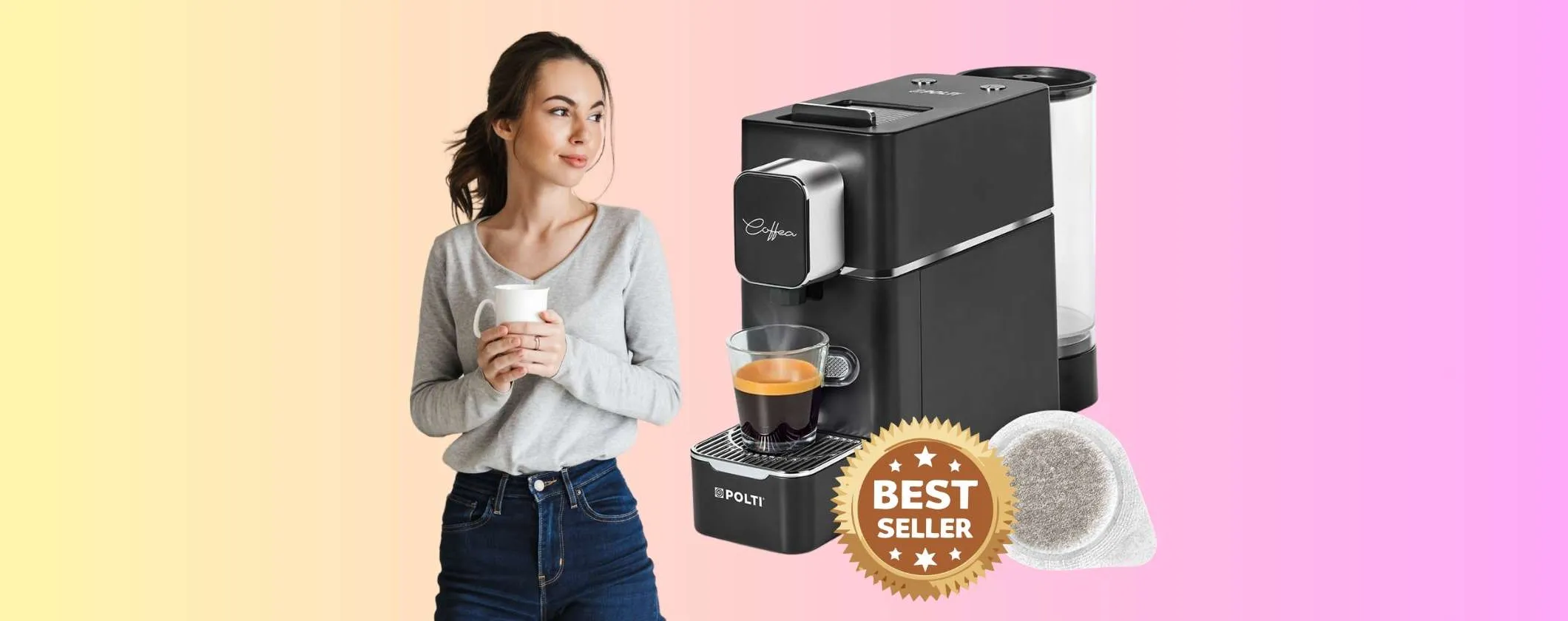 Macchina per espresso come al Bar: Polti Coffea S15B a meno di 100€ è un affare