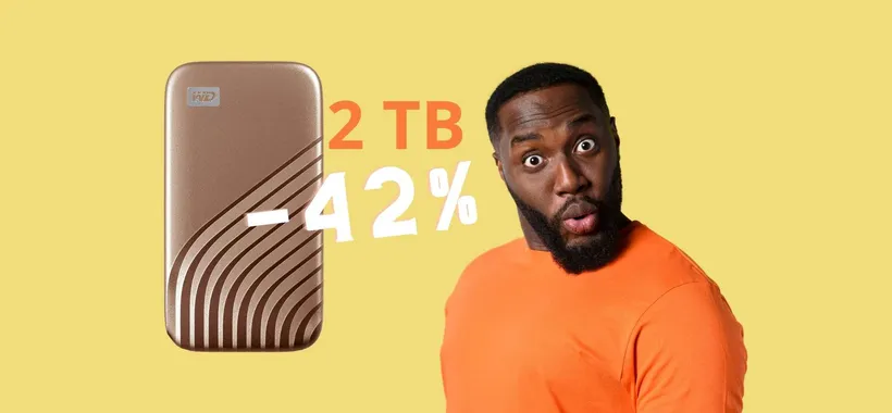 SSD da 2 TB VELOCISSIMO by WD al 42% in MENO su Amazon