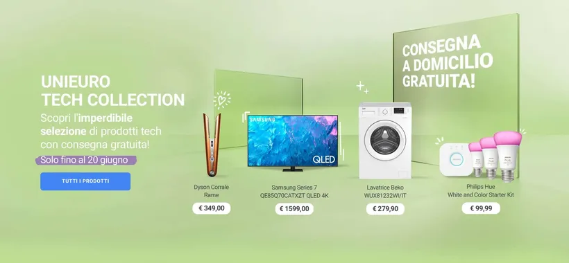 Unieuro Tech Collection: le migliori offerte con sconti fino al 60%