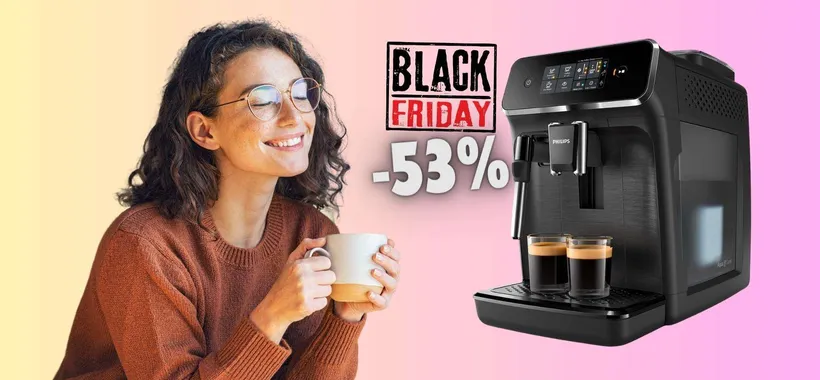 Macchina per espresso automatica Philips con macina caffè (-53%)