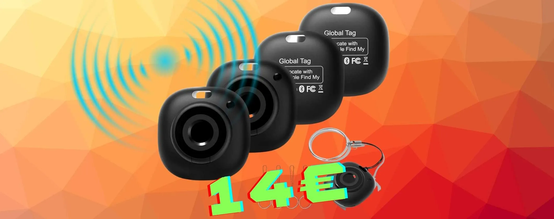 Dalle chiavi alla valigia: 4 Air Smart Tag a 14€ per non perdere le cose importanti