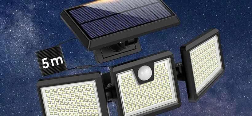 Mostruosa luce solare 3500 lumen a prezzo WOW su Amazon: 17€ in promo scorta