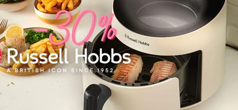 Friggitrice ad aria panoramica Russell Hobbs da 5L e 10 programmi (-30%)