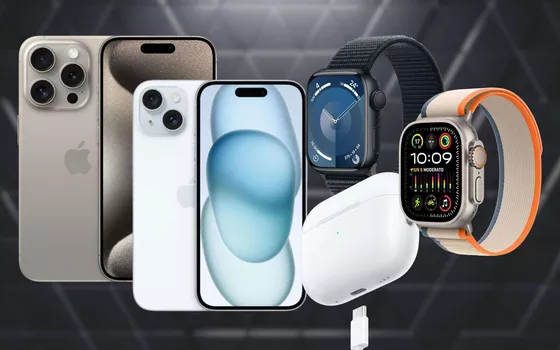 iPhone 15, AirPods Pro USB C, Apple Watch 9 e Ultra 2 sono TUTTI su Amazon