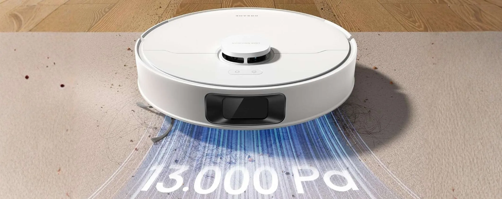 Pulito senza tralasciare nulla con il robot aspirapolvere lavapavimenti DREAME D20