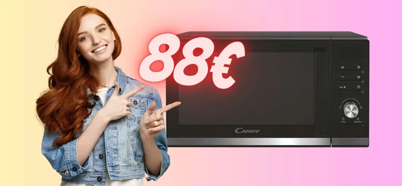 Candy Moderna: forno a microonde da 20L e 40 programmi tuo al 45%