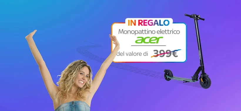 Monopattino elettrico Acer GRATIS con Sky: scopri la nuova offerta