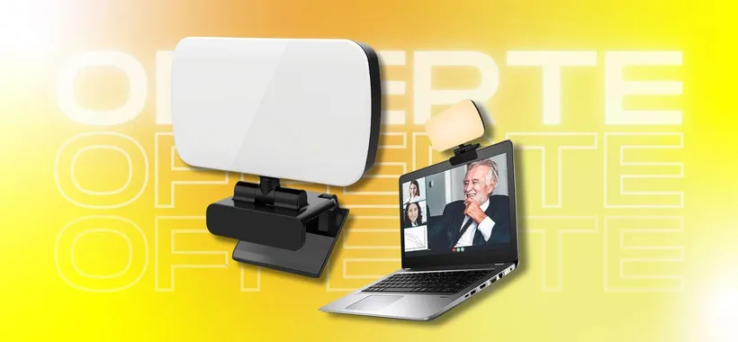 Luce per laptop BOMBA: in videoconferenza senza difetti (coupon)