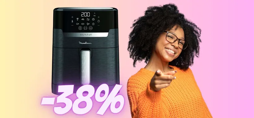 Friggitrice ad aria per 6 persone con 8 programmi a PREZZO HOT