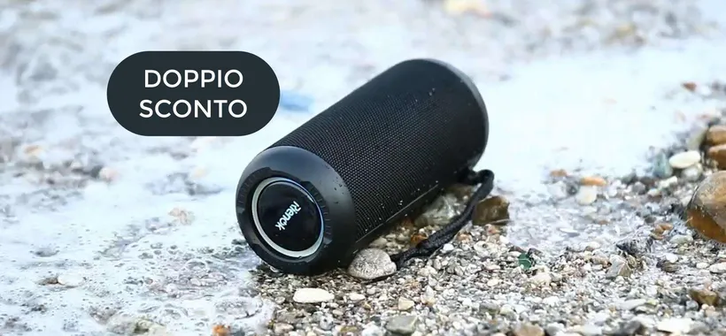 Cassa Bluetooth IMPERMEABILE e dal suono potentissimo: bastano 41€