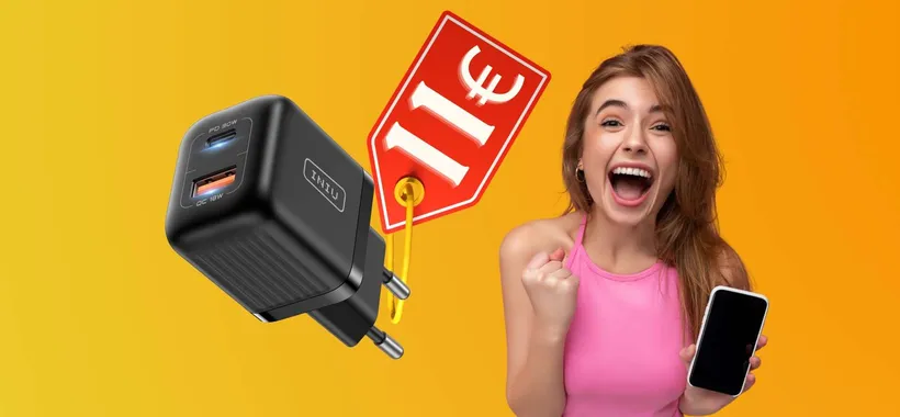 Caricatore USB 2 in 1 da 30W a 11€ su Amazon