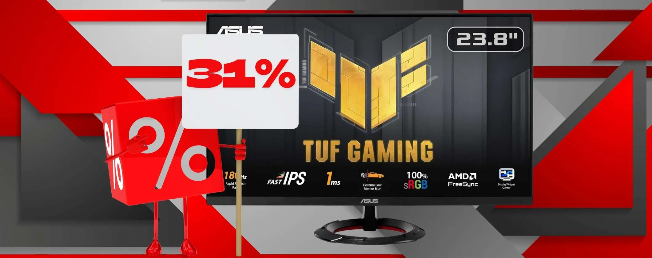ASUS TUF Gaming al PREZZO più BASSO con sconto del 31%
