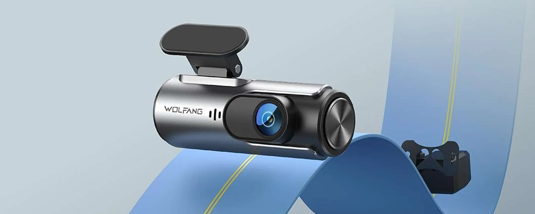 Dash cam 4K con doppia registrazione e visione notturna: super sconto del 18%