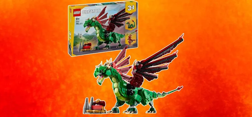 Set LEGO Drago Medievale 3-in-1: sconto INFUOCATO su Amazon