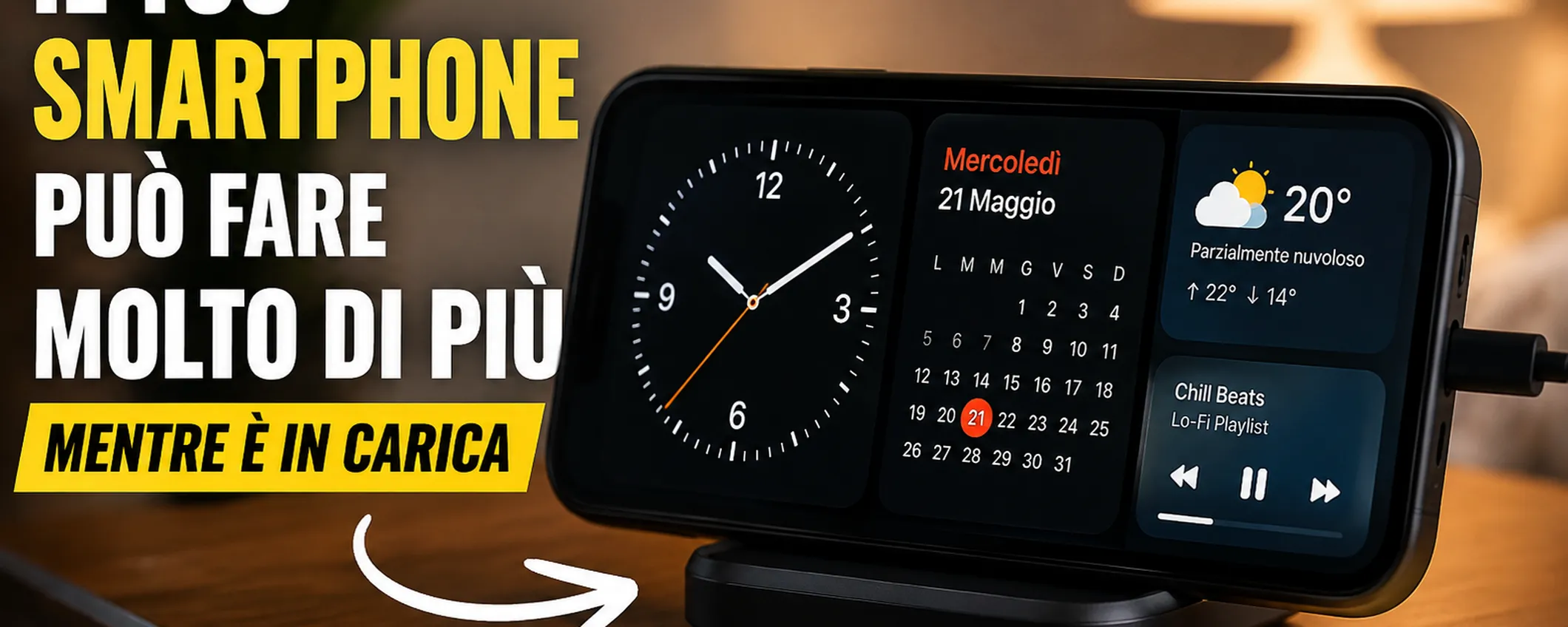 Questa app trasforma il tuo telefono Android in uno smart display durante la ricarica
