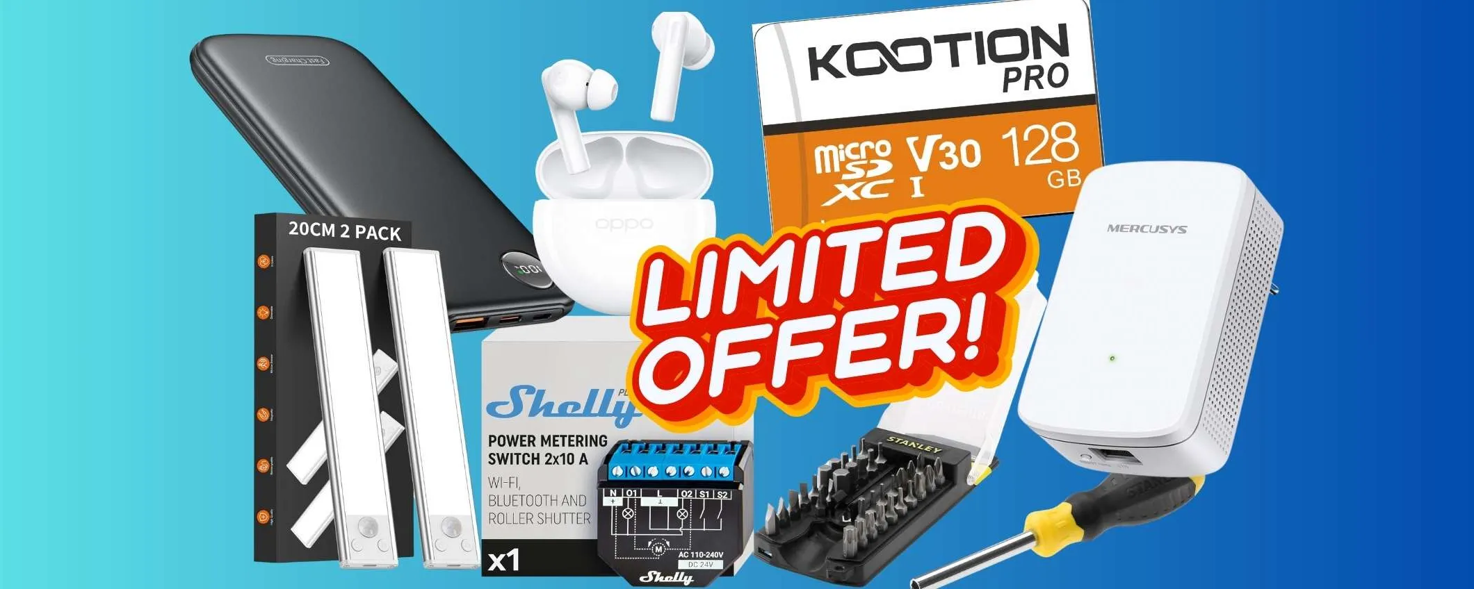 Offerte imperdibili su Amazon a MENO di 20€: tantissimi gadget utili