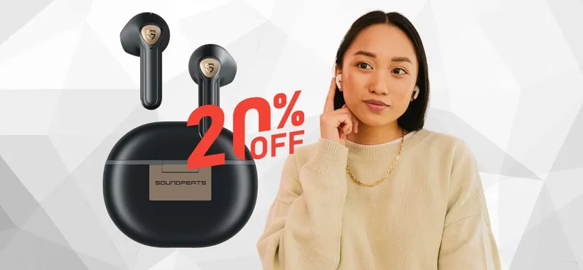 SCONTO 20% sulle mitiche cuffiette wireless SoundPEATS Air3 Deluxe HS
