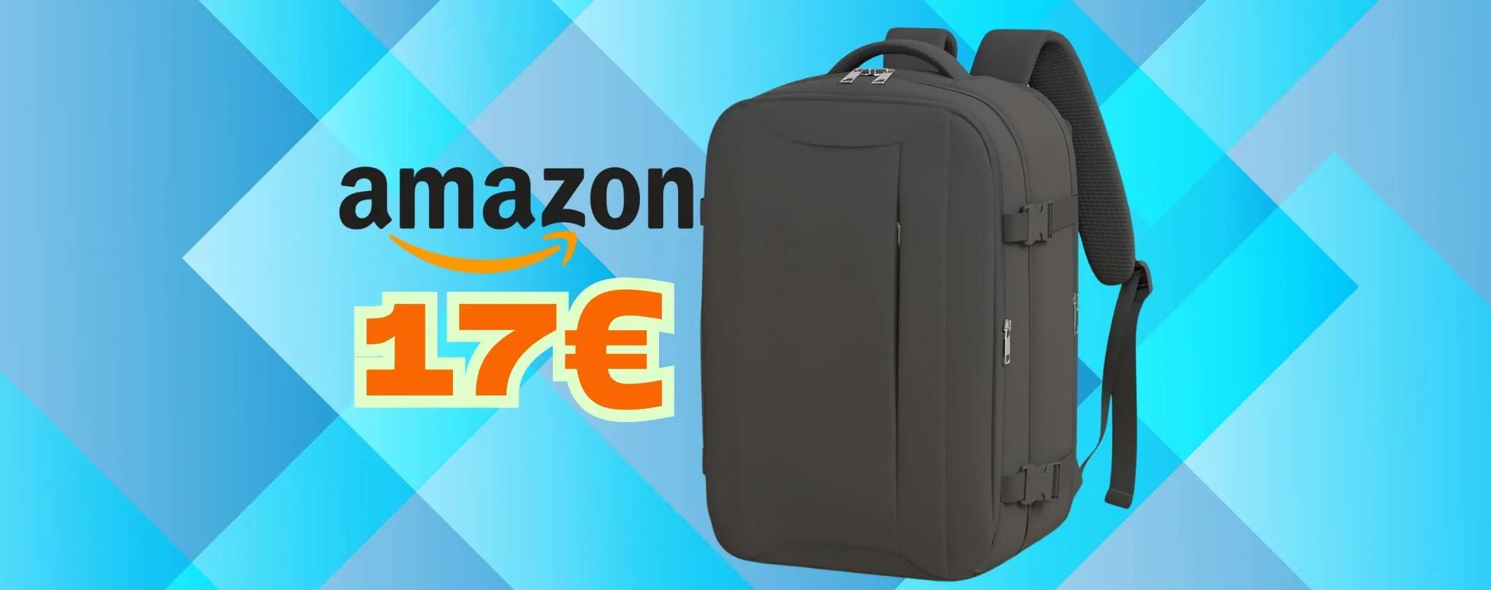 Solo 17€ per volare con Ryanair senza pagare il bagaglio con questo zaino