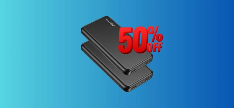 2 Power Bank POTENTI a soli 14€ con il Coupon 50%