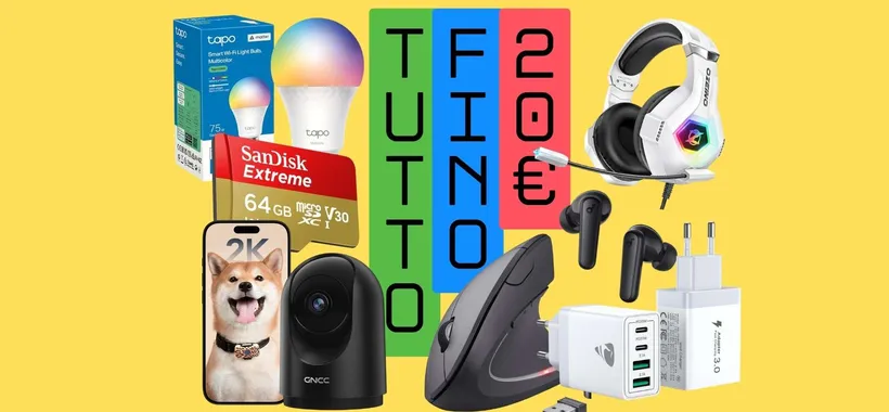 Offerte shock su Amazon: ecco i migliori 10 gadget sotto i 20€