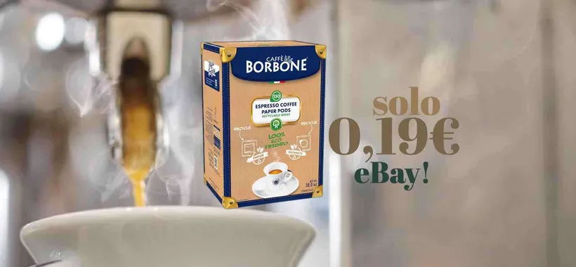 Su Amazon le Cialde Caffè Borbone ESE Blu sono in offerta a 0,19€
