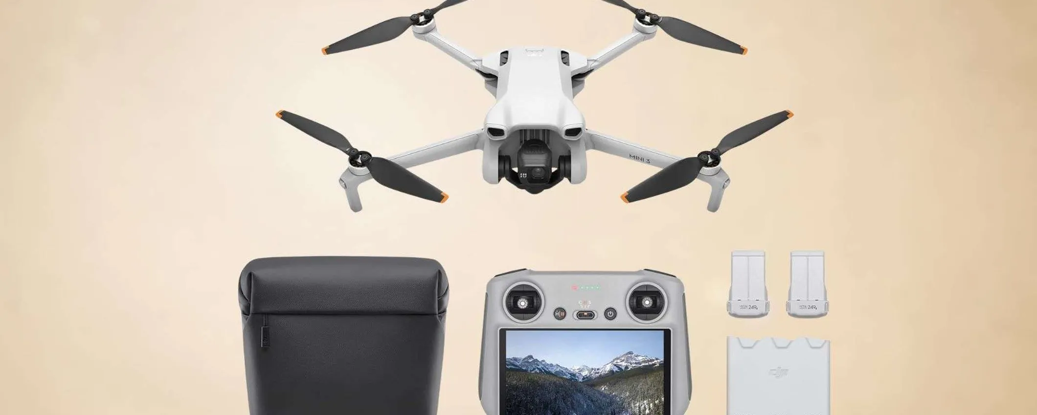 Drone DJI Mini 3 con accessori: offerta folle, risparmi 280€ (minimo storico)