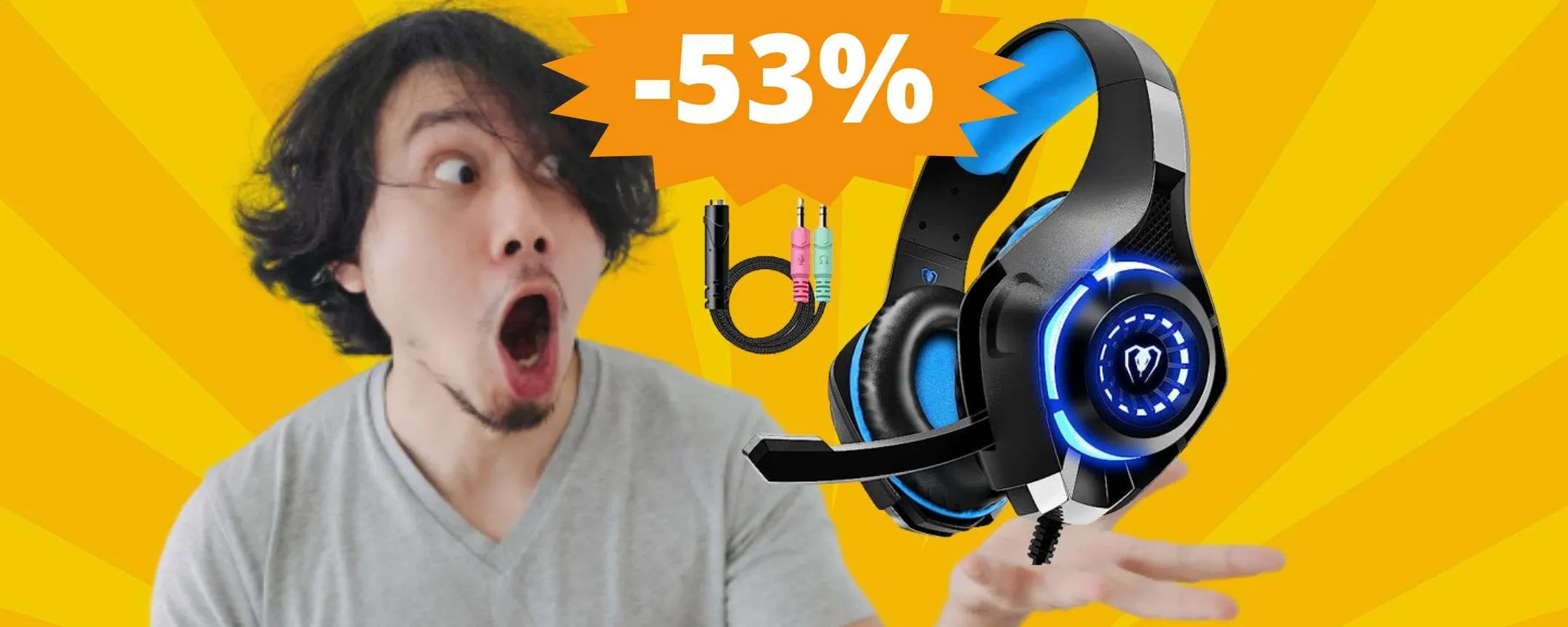 Cuffie da Gaming: questo prodotto ha uno sconto FOLLE del 53%