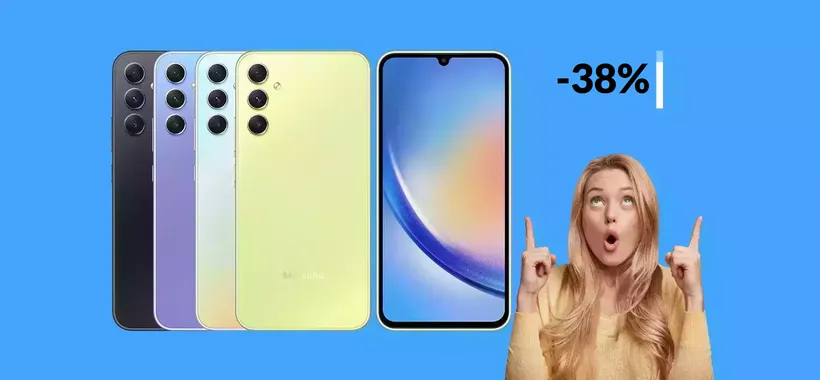 Samsung Galaxy A34 5G è il best buy del giorno con il maxi sconto