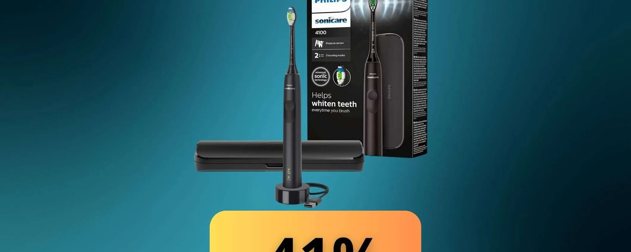 Spazzolino elettrico Philips Sonicare: pulizia professionale con il 41% di sconto