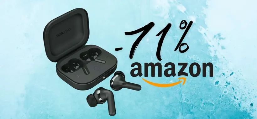 Auricolari wireless Moto Buds+ con due driver dinamici per audio professionale