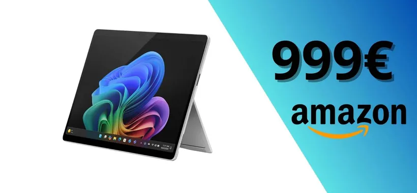Microsoft Surface Pro a 999€: Copilot+ PC con Snapdragon X Plus e display TOUCH da 13"