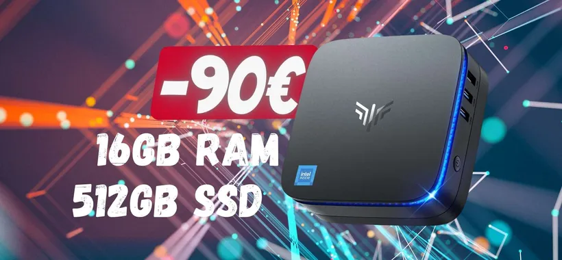 SOLO 199€ per questo mini PC con 16GB di RAM e SSD da 512GB