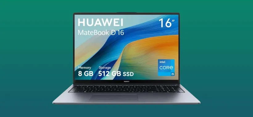Huawei MateBook D16 in offerta a soli 549€: Windows 11, Intel Core i5 e SSD da 512GB