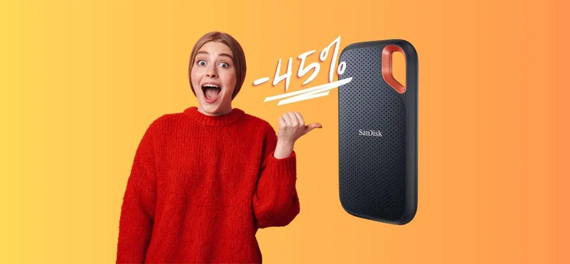 SanDisk Extreme: SSD portatile da 500 GB al 45% su Amazon