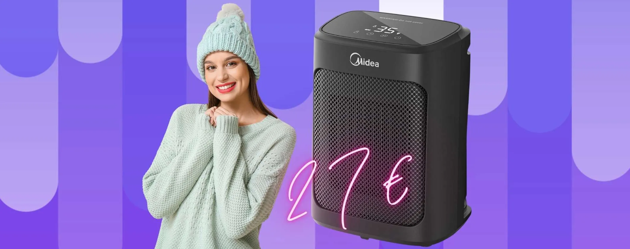 Stufetta elettrica che consuma pochissimo e garantisce un grande calore a soli 27€