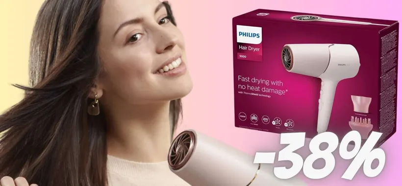 Asciugacapelli Philips Serie 5000: su Amazon a un PREZZO MINI