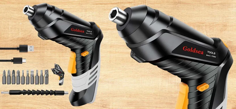 Avvitatore a batteria a doppia impugnatura e 10 inserti: prezzo AVVITATO (17€)
